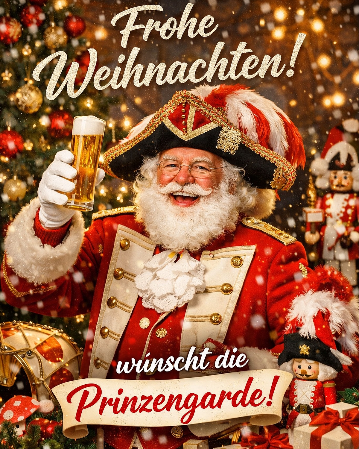 🎄✨ Alaaf & Frohe Weihnachten! ✨🎄
Die Prinzengarde wünscht euch und euren Familien besinnliche Feiertage, jecke Momente...