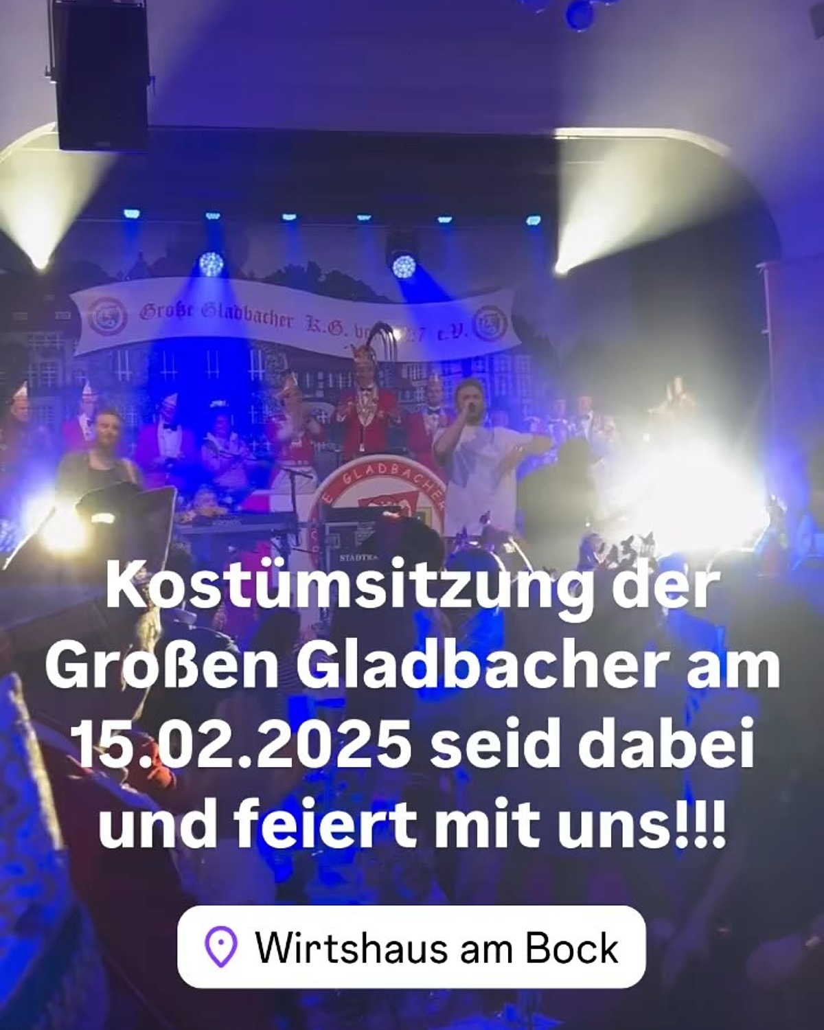 Tickets gibt es über die Homepage der Großen Gladbacher: 15.02.25 im Bocker Saal! Wir sind mit dem Dreigestirn natürlich...